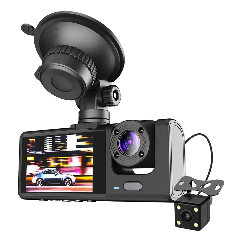 Camara de Carro 3 Lentes DVR Cam 1080p