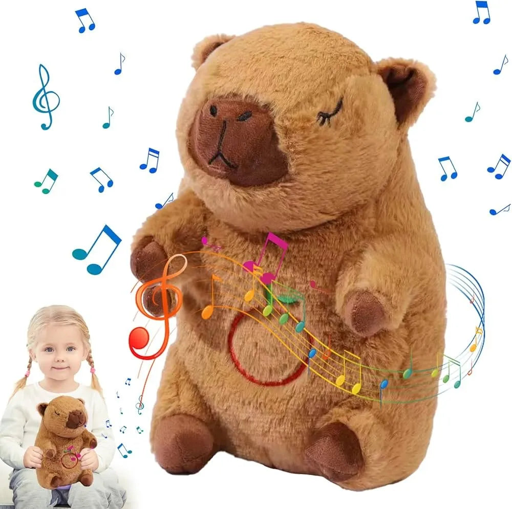 Capybara Respira y Suena 25 Cm Capibara Peluche en Felpa Suave