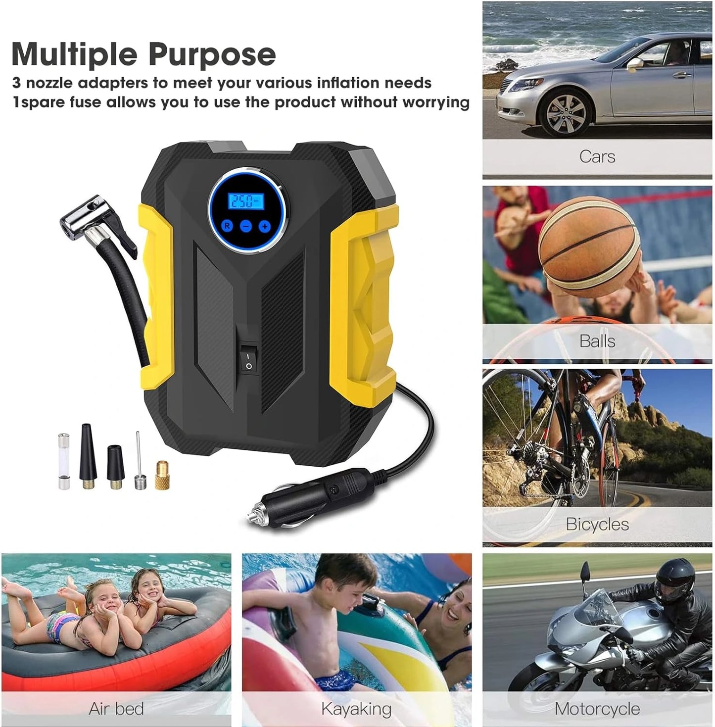 Compresor Portatil Multiusos CARSUN