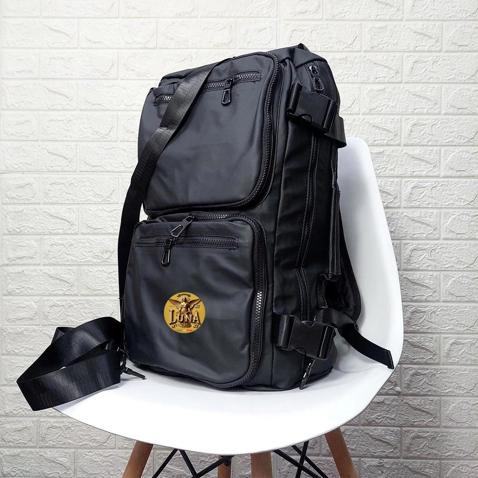 Mochila Bolso Maleta Impermeable Negro Multifuncional Viajero
