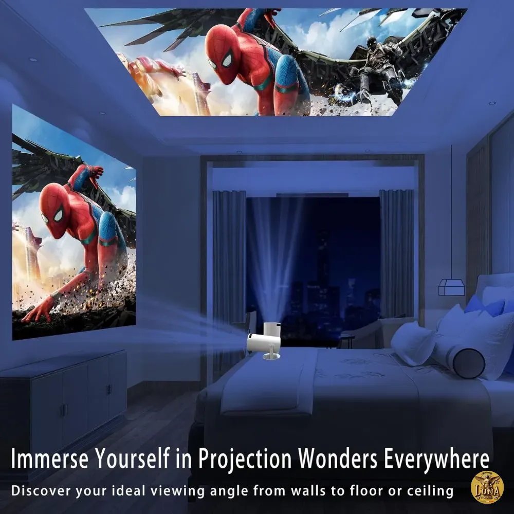 Proyector Mini Ultra HD WiFi 4k Android 11 Color Blanco 110v