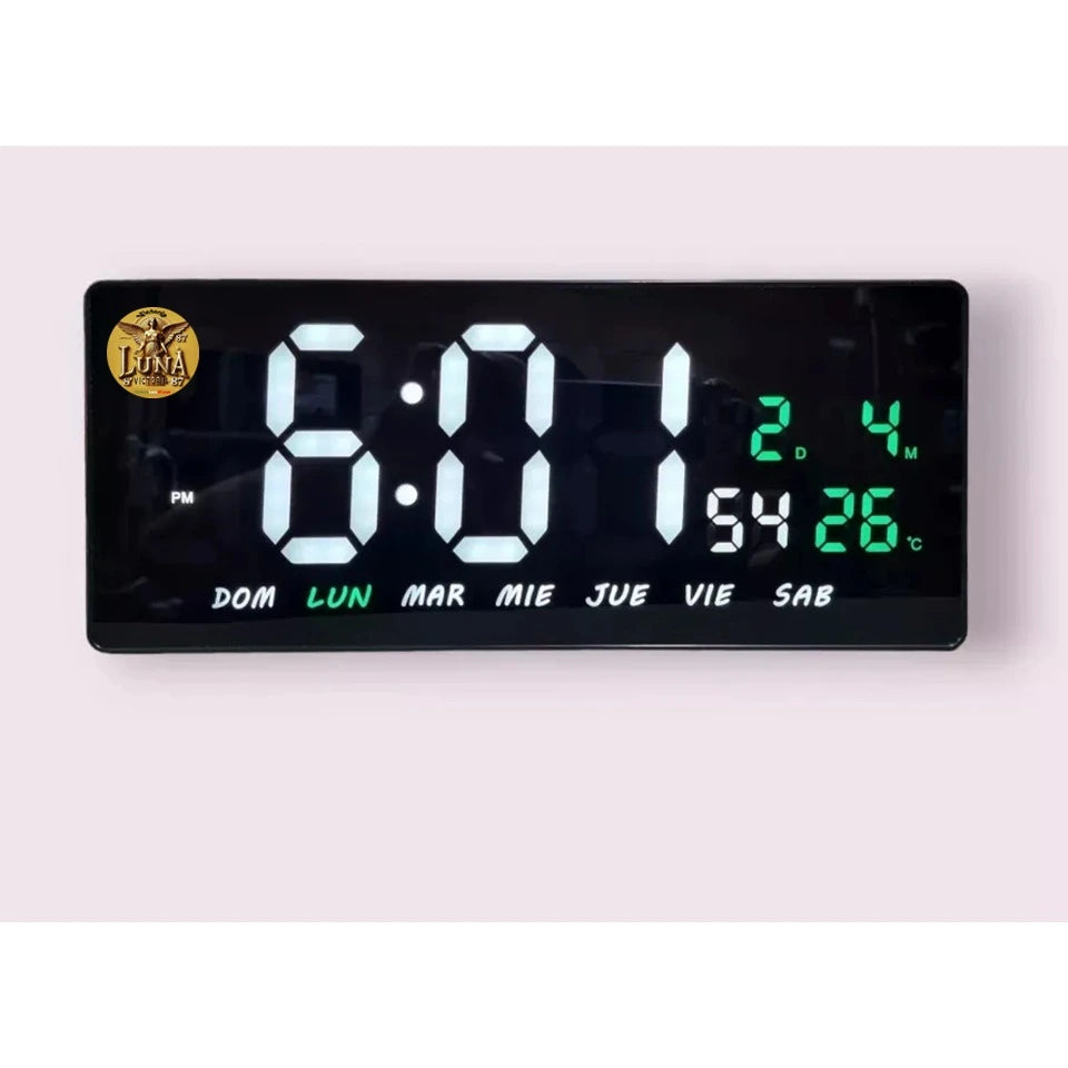Reloj Digital Led con Calendario Fecha y Temperatura