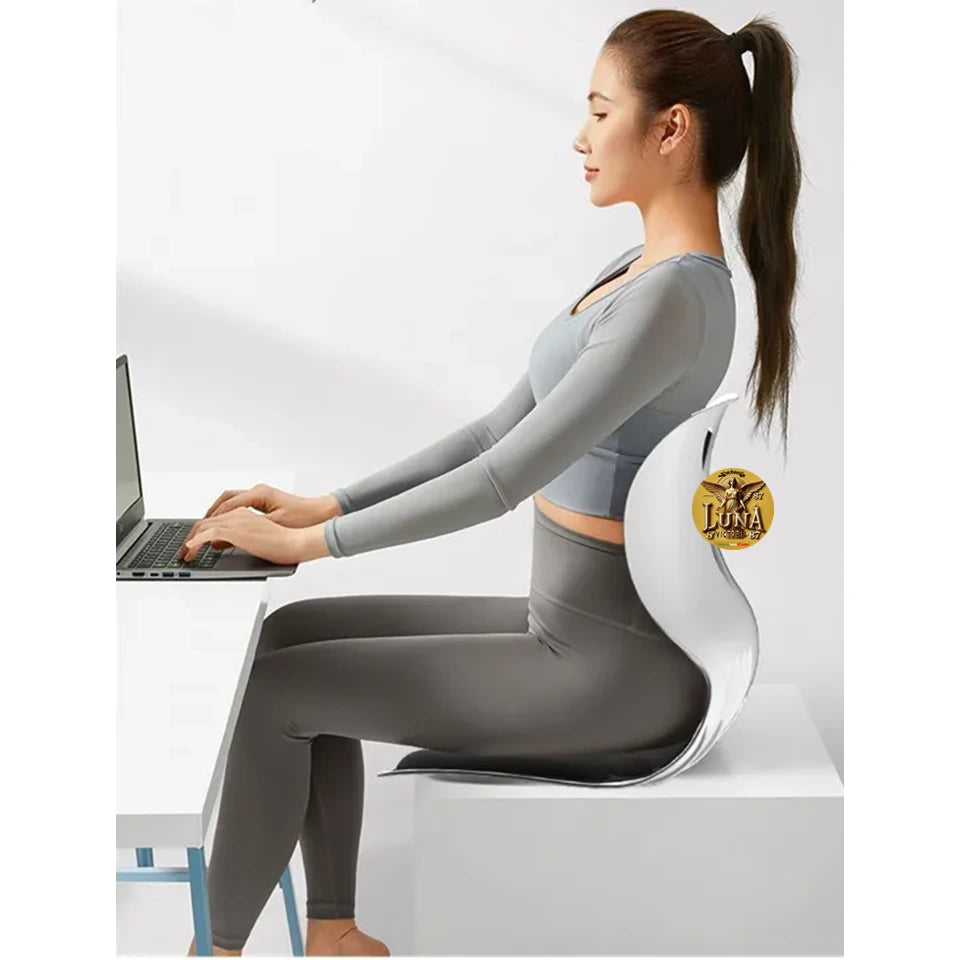 Silla Cojin Ergonomico Para Area Lumbar Color Negro | Oficina & Auto