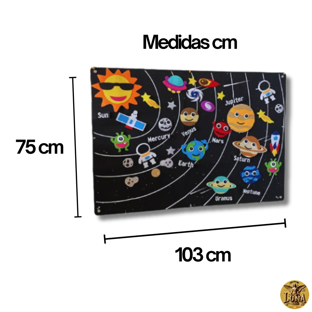 Sistema Solar Tablero Interactivo para Niños