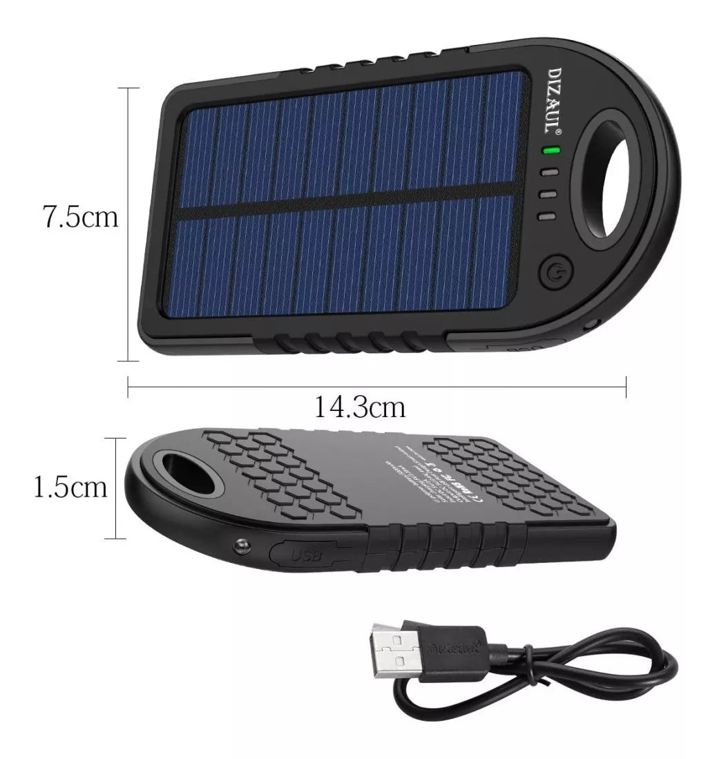 Power Bank Solar Batería Externa 5000mAh