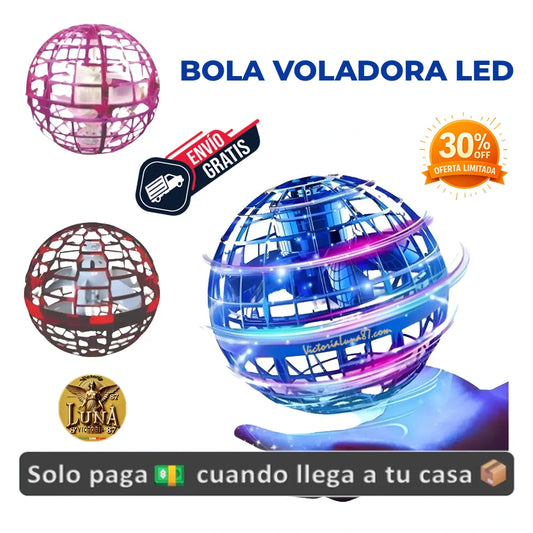 🌎Bola Voladora Mágica LED