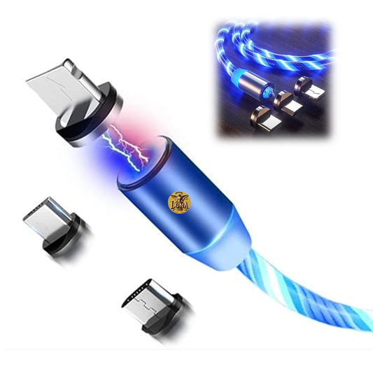 Cable Magnetico Iman 3 en 1 Carga Rapida USB Tipo C