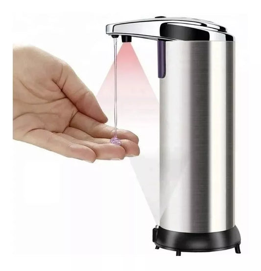 Dispensador de Jabón Manos Libres de 250ml Acero Inoxidable