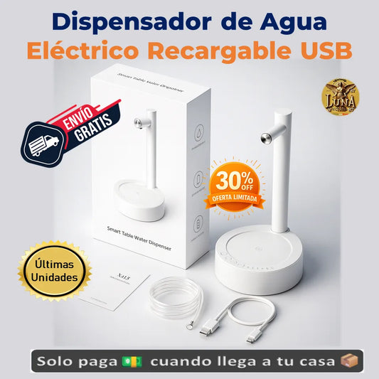 💧Dispensador de Agua Eléctrico Recargable USB | Comodidad y Estilo al Instante