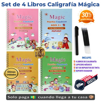 📚Set de 4 Libros de Caligrafia Magica