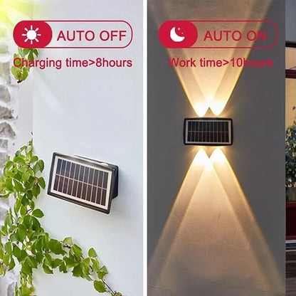 Lampara Solar Aplique de Pared Tipo Lupa para Exteriores