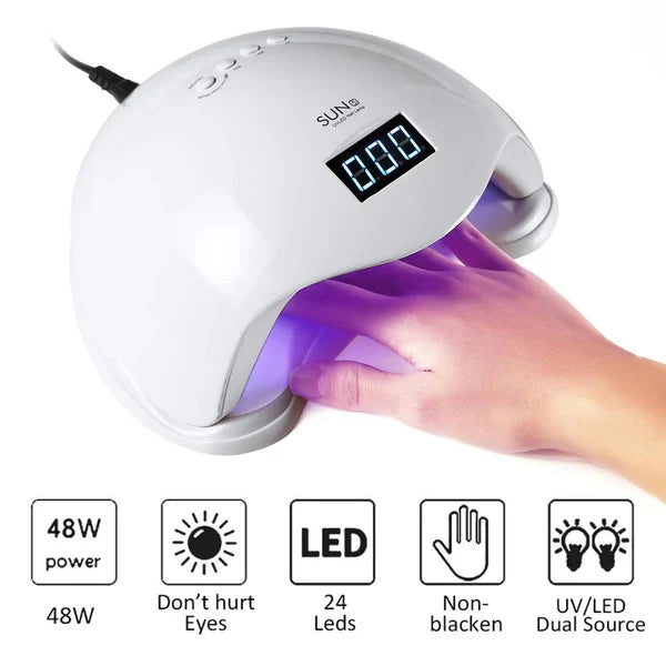 Lampara para Uñas Secado Rapido con Led Ultra Violeta