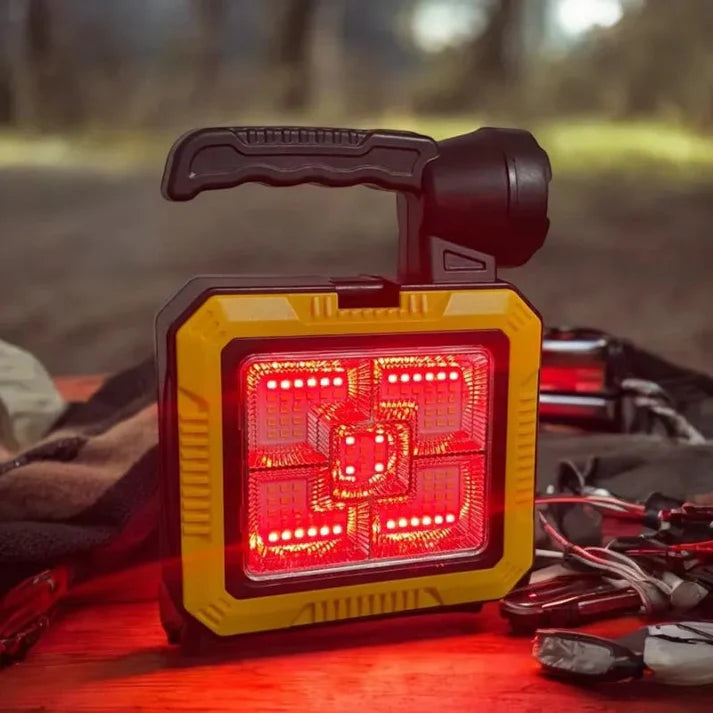 🔦Linterna Lampara Solar Power Bank + Kit De Herramientas