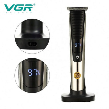 💈Patillera Profesional VGR-178 | Corte Preciso, Potente y Recargable con Pantalla LED