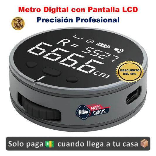 ⚡Metro Digital con Pantalla LCD – Precisión Profesional