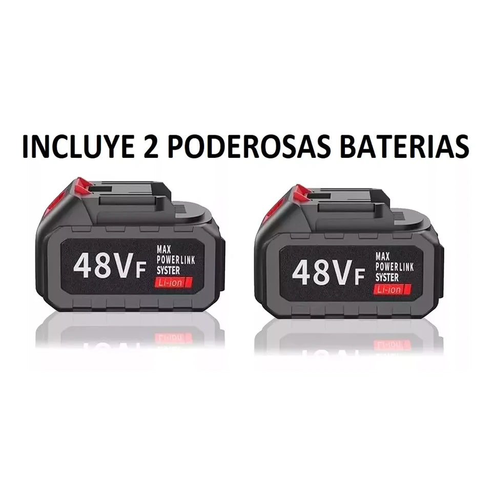 Mini Sierra Eléctrica Portátil 6" 48V con 2 Baterías