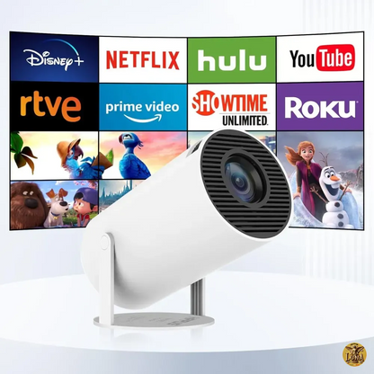 Proyector Mini  Ultra HD WiFi 4k Android 11  Color Blanco 110v