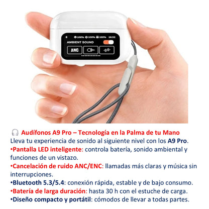 ⌚COMBO Smartwatch T800 Ultra + 🎧Audífonos A9 Pro | Deporte, Música, Conexión Total
